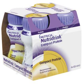 Nutridrink Compact Protein s příchutí banán 4 x 125 ml Příchuť: Banán