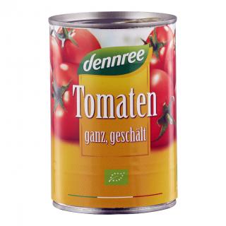 Rajčata celá loupaná 400 g BIO   DENNREE
