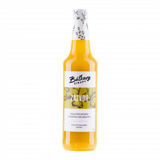 Zázvorový sirup 500 ml Báťkovy sirupy