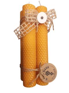 Adventní motané svíčky ze včelího vosku | Bioflower.cz, Barva Zelená