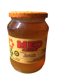 Bioflower Med smíšený květový/lesní 1 kg│pravý a kvalitní český med, Velikost 370 g