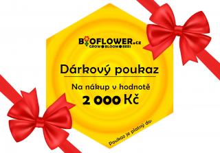 Dárkový poukaz na odběr zboží v hodnotě 2000 Kč