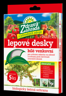 Forestina Zdravá zahrada Lepové desky bílé venkovní 5 ks