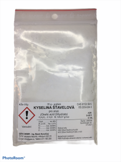 GEW CHEMIE Kyselina šťavelová 35 g│Jedná se o krystalickou organickou látku