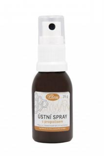 Pleva - ústní spray s propolisem 25 ml - při angínách, chřipkách, při bolestech v krku, Množství 25g