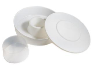Pokorný Plastové kulaté krmítko pro dokrmování včel Ø 37,5 x V 9,5 cm│Plastové krmítko o objemu 6 litrů