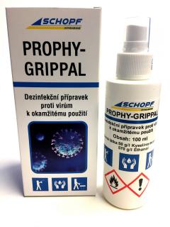 Prophygrippal Dezinfekce proti virům ve spreji 100 ml│obsahuje Kyselinu mravenčí a Ethanol