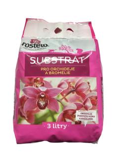 Rosteto substrát Orchideje a bromélie 3 l│pro sázení a přesazování orchidejí