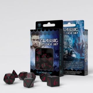 Chessex Sada kostek - Classic RPG (7 kostek) Barva: Černá & Červená