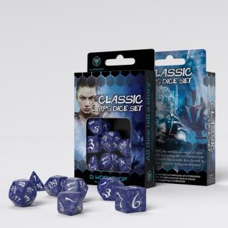Chessex Sada kostek - Classic RPG (7 kostek) Barva: Kobaltová & Bílá