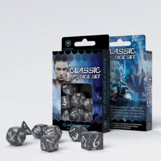Chessex Sada kostek - Classic RPG (7 kostek) Barva: Kouřová & Bílá