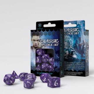 Chessex Sada kostek - Classic RPG (7 kostek) Barva: Levandulová & Bílá