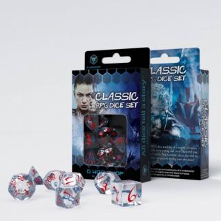Chessex Sada kostek - Classic RPG (7 kostek) Barva: Průhledná & Červená