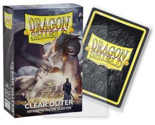 Dragon Shield obaly — Matte Clear Outer Sleeves (100 kusů)