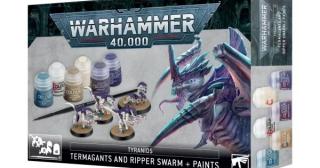 Games Workshop Warhammer 40,000 — Tyranids Termagants and Ripper Swarm + Paint set