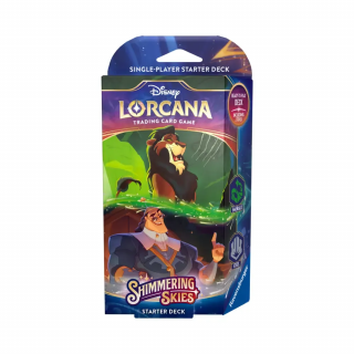 Ravensburger Disney Lorcana — Shimmering Skies - Emerald & Steel Starter Deck