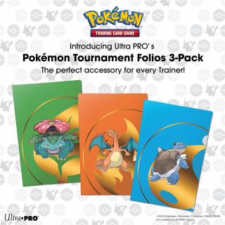 Ultra Pro Pokémon desky A4 (3 ks - Charizard, Blastoise, Venusaur)