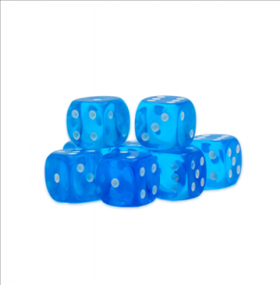 Warlord Games Dice - D6 (8 kusů) Barva: Modrá