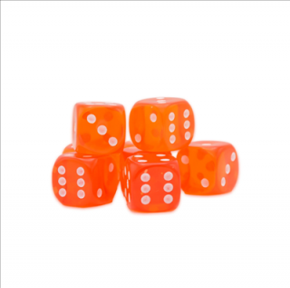 Warlord Games Dice - D6 (8 kusů) Barva: Ohnivá