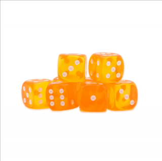 Warlord Games Dice - D6 (8 kusů) Barva: Oranžová