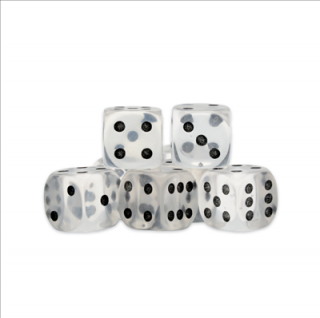 Warlord Games Dice - D6 (8 kusů) Barva: Průhledná