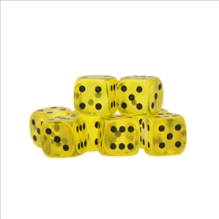 Warlord Games Dice - D6 (8 kusů) Barva: Žlutá