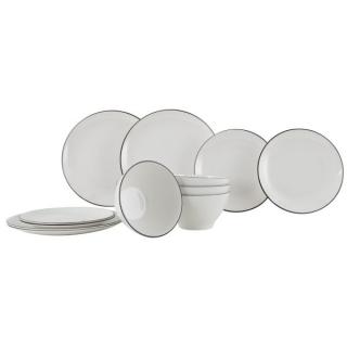 Set nádobí Gimex Linea Line černý (12 ks)