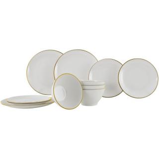 Set nádobí Gimex Linea Line zlatá (12 ks)