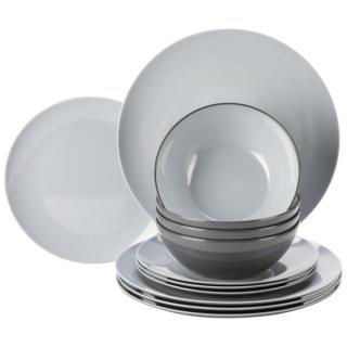 Set nádobí Gimex Vivid Line šedá (12 ks)