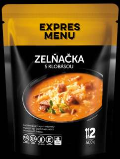 Zelná polévka s klobásou