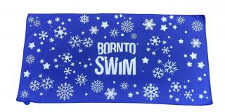 Microfibre-osuška SNOWFLAKES BornToSwim® modrá Barva: Modro/bílá