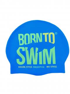 Plavecká čepice Junior BornToSwim® MODRÁ Barva: Modrá, Velikost: 6-10