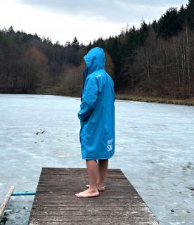 Plavecká parka GEN-X - Azurově modrá Barva: Modrá, Velikost: XL