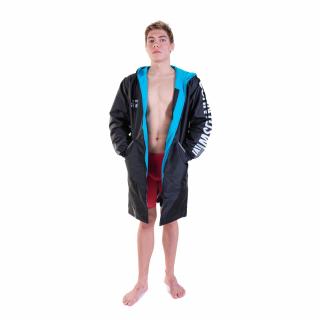 Plavecká parka GEN-X - Černá/Tyrkys Barva: Černá, Velikost: XS