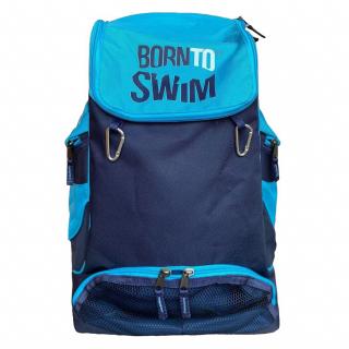 Plavecký batoh Shark Maxi - Modro-tyrkysová Barva: Tmavě modrá/tyrkysová, Velikost: 45l