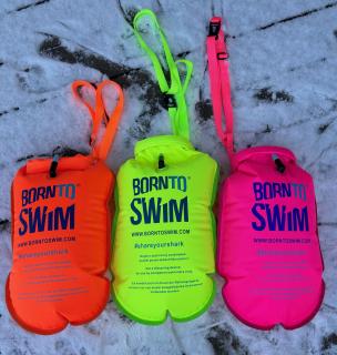 Plovák a vak NEON BornToSwim® - Oranžová Barva: Oranžová, Velikost: 64x30 cm