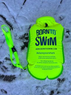 Plovák a vak NEON BornToSwim® - Zelená Barva: Zelená, Velikost: 64x30 cm