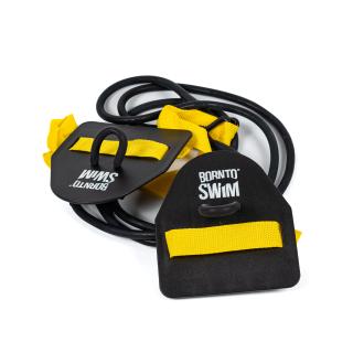 Posilovací gumy BornToSwim® s packami - Žlutá Barva: Žlutá, Velikost: Lehká