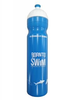 Sportovní láhev BornToSwim® - Modrá litrová Barva: Modrá