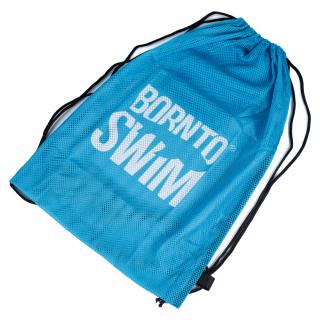 Velký stahovací vak BornToSwim® MESH BAG - Modro/bílá Barva: Modro/bílá