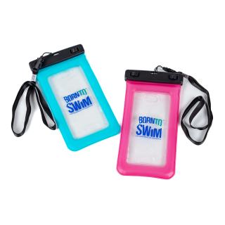 Voděodolný plovoucí obal na mobil BornToSwim® - Tyrkysový/Růžový/Oranžový Barva: Tyrkysová, Velikost: 11x22 cm