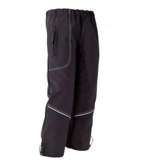 ADELLINO Softshellové kalhoty Adellino podšité fleece ČERNÁ - 134