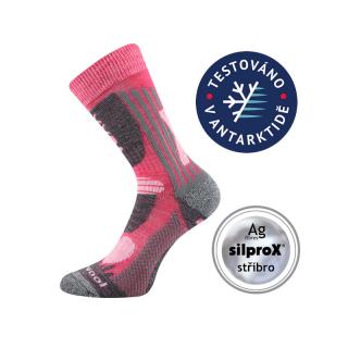VOXX Ponožky Voxx VISION merino růžová - 20-24