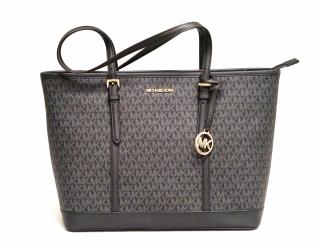 Michael Kors dámská kabelka 35T0GTVT3V JET SET TRAVEL BLACK LG TZ SHLDR/TOTE