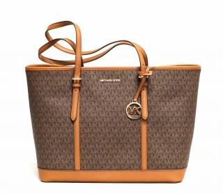 Michael Kors dámská kabelka 35T0GTVT3V JET SET TRAVEL BROWN LG TZ SHLDR/TOTE