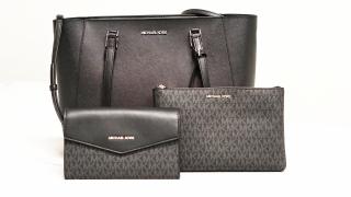 Michael Kors dámská kabelka CHARLOTTE 35R3SCFT3T BLACK LG 3IN1 TOTE LEATHER