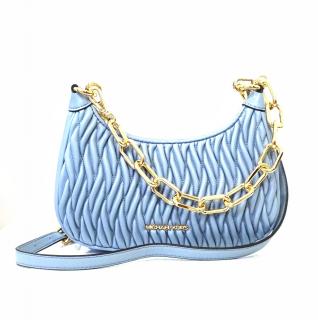 Michael Kors dámská kabelka CORA 35S2G4CU1V PALE BLUE MD ZIP POUCHETTE