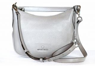 Michael Kors dámská kabelka cossbody KELSEY 32R3S3KC1L PEARL GREY SM POUCHETTE LEATHER