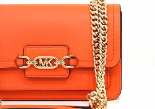 Michael Kors dámská kabelka crossbody HEATHER 32S2G7HC0L DAHLIA LG SHLDR LEATHER