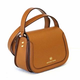 Michael Kors dámská kabelka crossbody LUCIE 32F2GKZC1L LUGGAGE SM SADDLE XBODY LEATHER